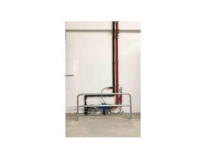 Bariera ochronna bezpieczeństwa Ø 40mm 1x2m szary
