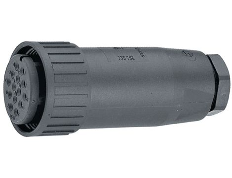 Okrągłe złącze zasilające (seria CM) żeńskie 6-PINowe 50VAC/DC 10A CM 06 EA 14S-6 S 932458100