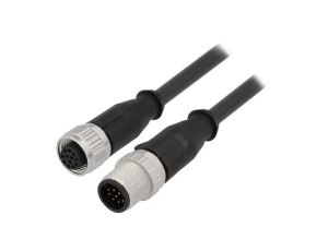 Złącze M12 męsko-żeńskie proste 1m 12-PIN 21348485C78010