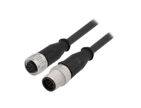Złącze M12 męsko-żeńskie proste 0,5m 12-PIN 21348485C78005