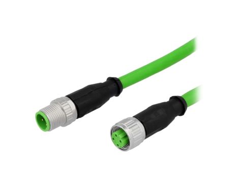 Złącze M12 męsko-żeńskie proste 10m 4-PIN 21349293477100