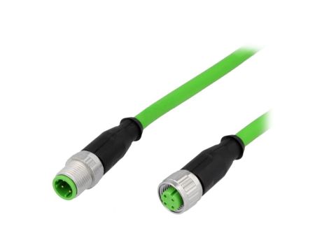 Złącze M12 męskio-żeńskie proste 1,5m 4-PIN 21349293405015