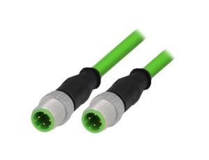 Złącze M12 męsko-męskie proste 0,5m 4-PIN 21349292405005