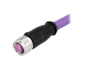 Złącze M12 żeńskie proste 2m 4-PIN 21348900486020