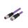 Złącze M12 męsko-żeńskie proste 0,5m 4-PIN 21348889487005