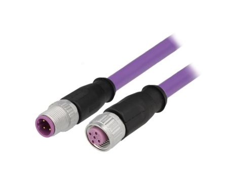 Złącze M12 męsko-żeńskie proste 0,5m 4-PIN 21348889486005