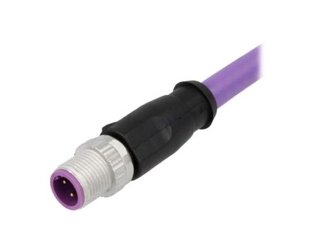 Złącze M12 męskie proste 1m 4-PIN 21348800486010