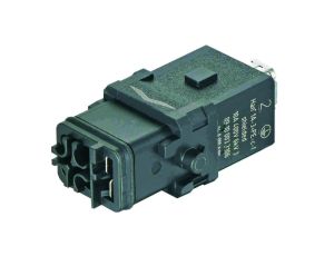 Złącze Han 1A prostokątne żeńskie ekranowane 3-PIN +PE 9100033106