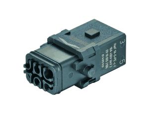 Złącze Han 1A prostokątne żeńskie 5-PIN +PE 9100053106