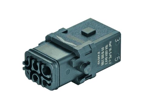 Złącze Han 1A prostokątne żeńskie 5-PIN +PE 9100053106