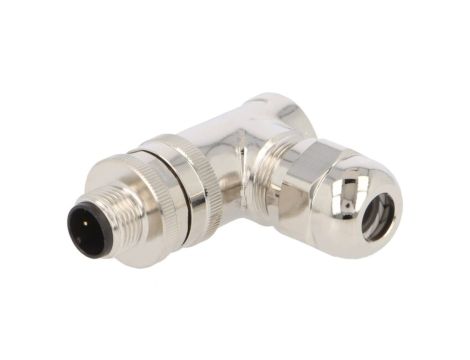 Złącze okrągłe M12 męskie kątowe ekranowane 3-PIN 250V PG9 T4113012031-000