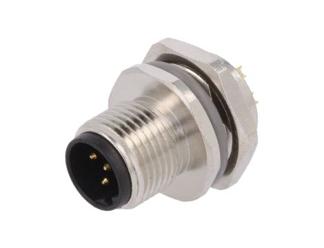 Złącze okrągłe M12 męskie proste do lutowania 5-PIN 60V T4132412051-000