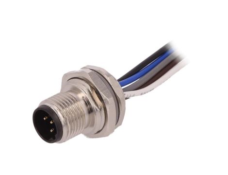 Złącze okrągłe M12 męskie proste 5-PIN 60V 0,5m T4171010405-002