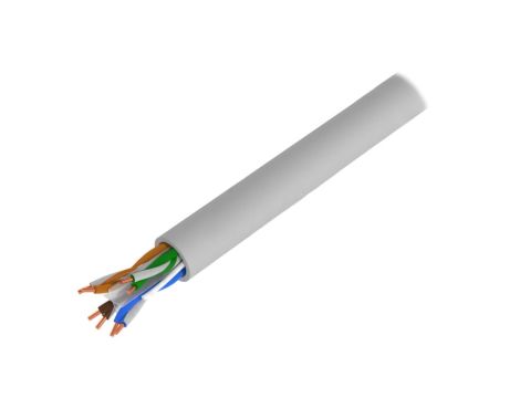 Przewód U/UTP Cat 6 Cu 23AWG LSZH 100m szary CQ2100U