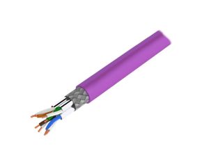 Przewód S/FTP Cat 7a Cu 23AWG LSZH 500m fioletowy CQ6500D