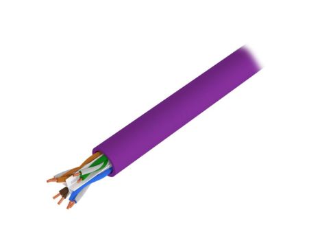 Przewód U/UTP Cat 6 Cu 4x2x23AWG LSZH 305m fioletowy DK-1613-VH-305