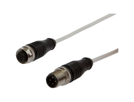 Kabel połączeniowy, 0,6 m, M12 żeński (gniazdo) 4-PINowy prosty, M12 męski (złącze) 4-PINowy prosty, VK06HF25