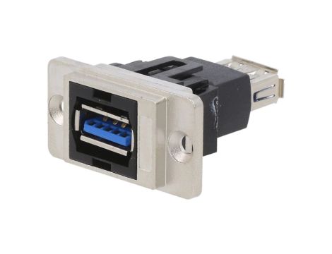 Łącznik USB A - USB A 3.0 DUALSLIM złocony CP30705NM