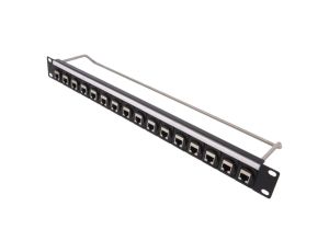 Patch panel RJ45 Kat 6a RACK przykręcany 16 portów CP30177