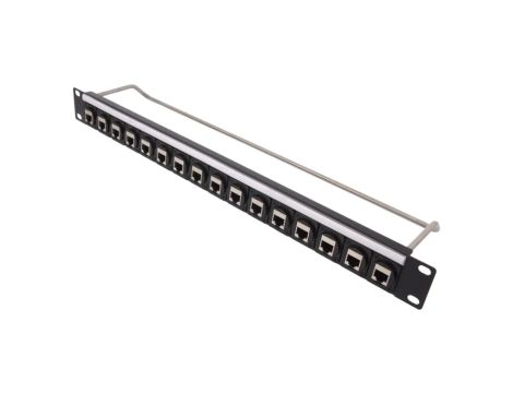 Patch panel RJ45 Kat 6a RACK przykręcany 16 portów CP30177