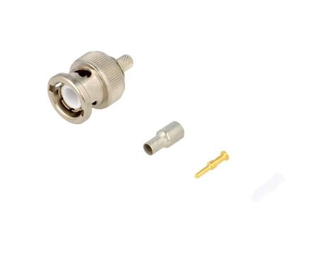 Wtyk BNC męskie proste 50 Ohm RG174,RG188 zaciskanie na przewód 5225395-7