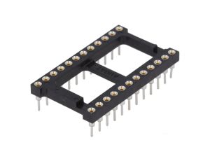 Podstawka DIP 24-PIN Raster 2,54mm precyzyjna THT pozłacany flash 2-1571552-8