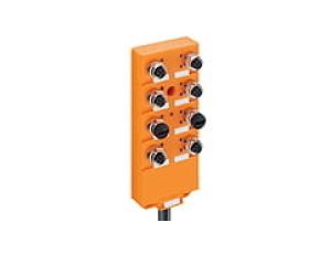 Koncentrator aktuator/sensor z wskaźnikami LED 8-portów gniazda M12 5-polowy 2 sygnały na gniazdo ASBV 8/LED 5-242/2 M