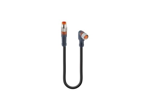 Kabel konfekcjonowany obustronnie zakończony złącza M8 3-PIN męskie proste żeńskie kątowe RSMV 3-RKMWV 3-224/3 M