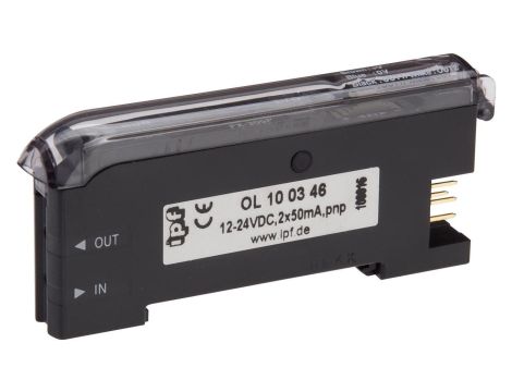 Wzmacniacz Światłowodowy, 30x70x10mm, 12-24VDC, 2x PNP NC/NO, złącze wtykowe 4-PIN, IP40 OL100346