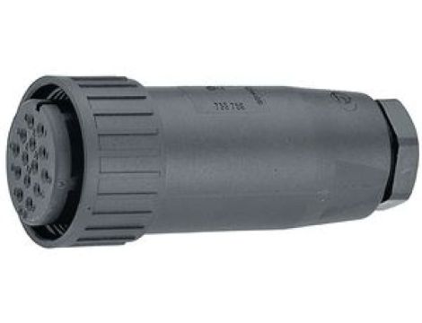 Okrągłe złącze zasilające (seria CM) żeńskie 7-PINowe 50VAC/DC 10 A CM 06 EA 20-7 S 932842100