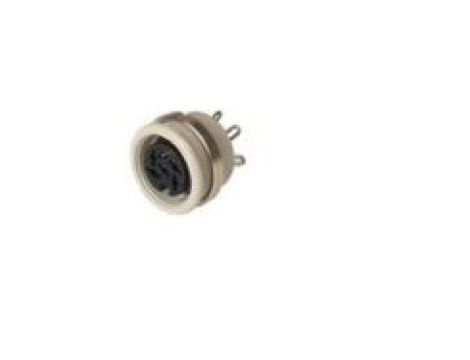 Gniazdo panelowe nakrętka od tyłu żeńskie 6-PINowe 34 VAC/DC 4 A MAB 6100 grau