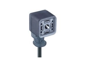 Złącze kablowe zaworowe odlewane żeńskie 2 + 2 PE 24 V LED żółta PVC 3 X 0.75 mm GAN22LU-L14-6090200