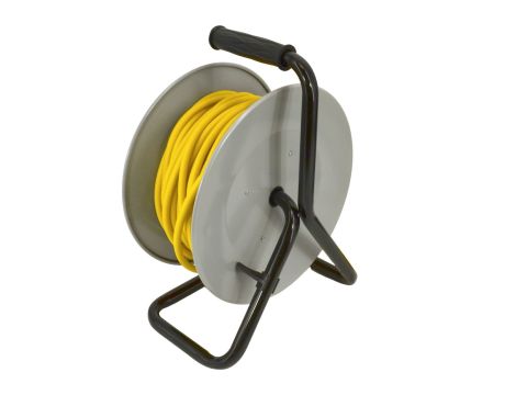 AWTOOLS PRZEDŁUŻACZ BĘBEN METAL PROFI MAX 30m 3x2,5mm ŻÓŁTY 16A / 3680W / IP44 - 2