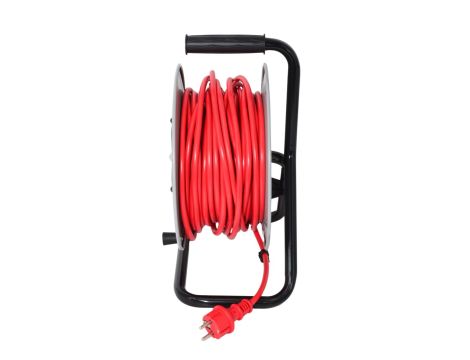 AWTOOLS PRZEDŁUŻACZ BĘBEN METAL PROFI PRO 25m 3x2,5mm CZERWONY 16A / 3680W / IP44 - 4