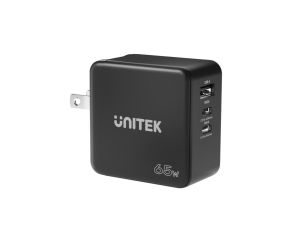 UNITEK Ładowarka sieciowa 2x USB-C PD + USB-A Quick Charge czarna