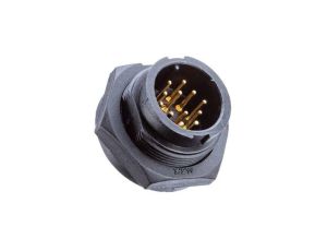 Złącze okrągłe, męskie, PIN: 14, wtyk, proste, na panel, 250 V, 5 A CD-14PMMP-LC7001