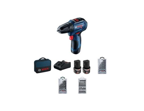 WIERTARKO-WKRĘTARKA AKUMULATOROWA GSR 12V-30 2*2.0AH + ACC