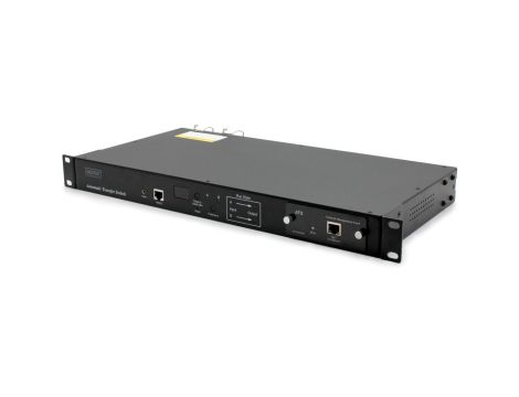 Automatyczny przełącznik zasilania (ATS) 1U, 230V, 16A, wejście 2xIEC60320 C20, wyjście 8xC13+1xC19 DN-95638