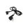 Kabel zasilający H03VV-H CEE 7/7 (E/F) wtyk kątowy, IEC C13 żeński kątowy prawy, 10A, 0,25kV, 1,5m, PVC, AK-PC-02C