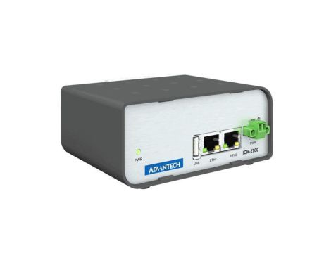 Przemysłowy router ICR-2700, EMEA, 2x Ethernet, USB, obudowa plastikowa, akcesoria EU ICR-2701PA01