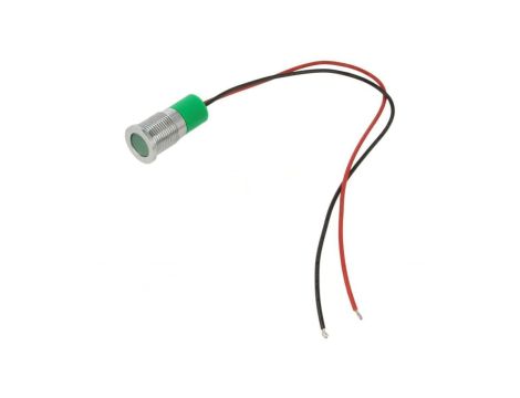 Kontrolka LED, płaska, 24V DC, IP67, przewody, Q14F3CXXG24E