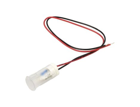 Kontrolka LED, płaska, 220V AC, przewody, QS123XXW220