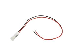 Kontrolka LED, płaska, 12V DC, przewody, QS63XXW12