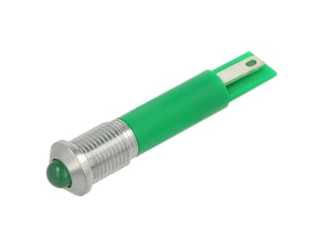 Kontrolka LED, wypukła, 20mA, 24V DC, IP67, do lutowania, konektory, Q8P1CXXG24E