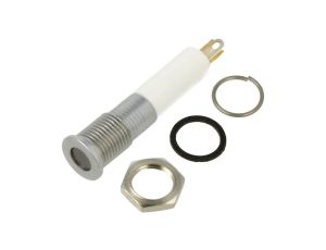 Kontrolka LED, płaska, 12V DC, IP67, do lutowania, konektory, Q8F1GZZRYG12E