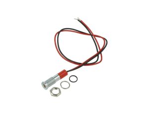 Kontrolka LED, płaska, 20mA, 24V DC, IP67, przewody, Q6F3CXXR24E