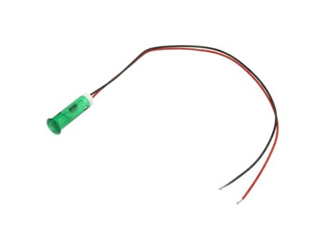 Kontrolka LED, płaska, 220V AC, przewody, QS83XXHG220