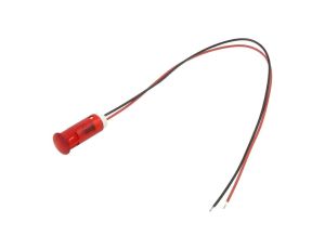 Kontrolka LED, płaska, 24V DC, przewody, QS103XXR24