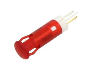 Kontrolka LED, płaska, 24V DC, do lutowania, konektory, QS61XXR24
