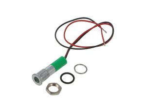 Kontrolka LED, płaska, 24V DC, IP67, przewody, Q8F3CXXG24E